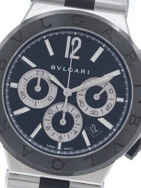 BVLGARI Diagono ceramic DG42SCCH Chronograph Automatic Men's Watch_962356